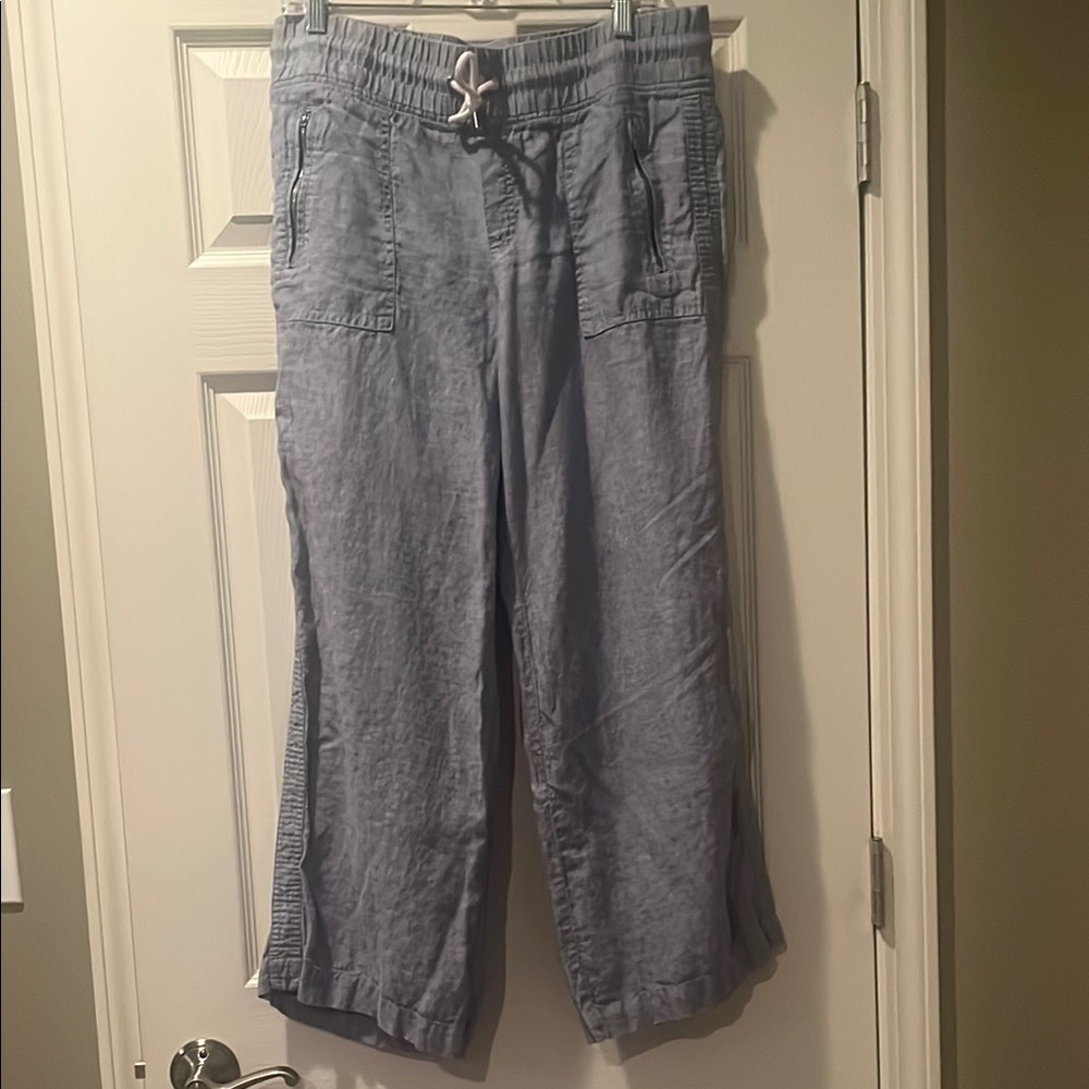 Athleta cabo wide leg linen pant